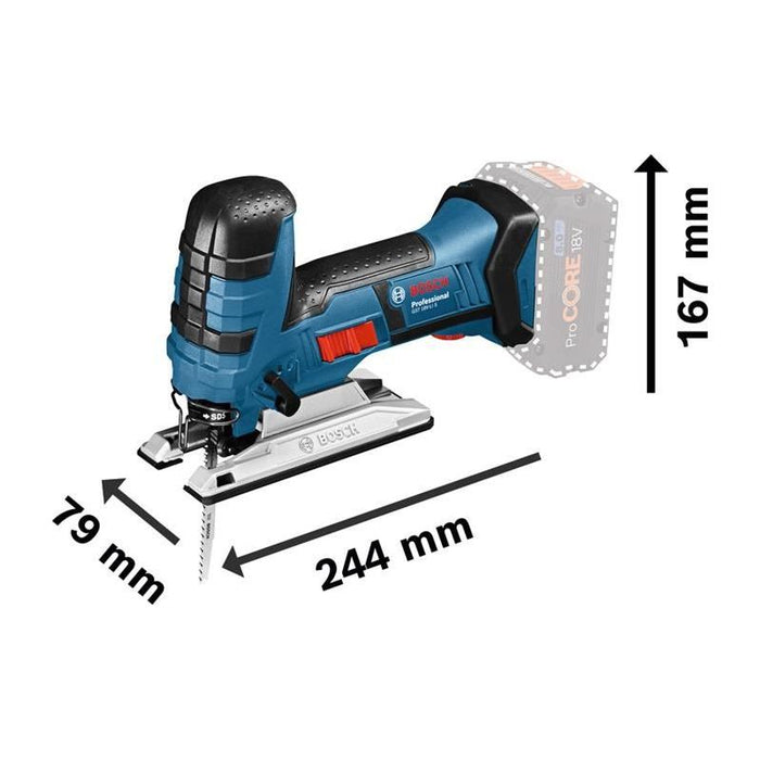 Bosch GST 18V-Li S 18V Professional Barrel Grip Jigsaw Bare Unit + L-BOXX Bosch - Town Tools