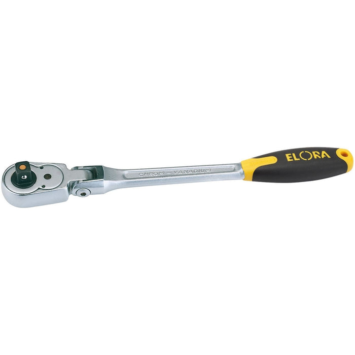 Draper Elora Quick Release Soft Grip Reversible Ratchet with Flexible Head, 1/2" Draper - Town Tools 