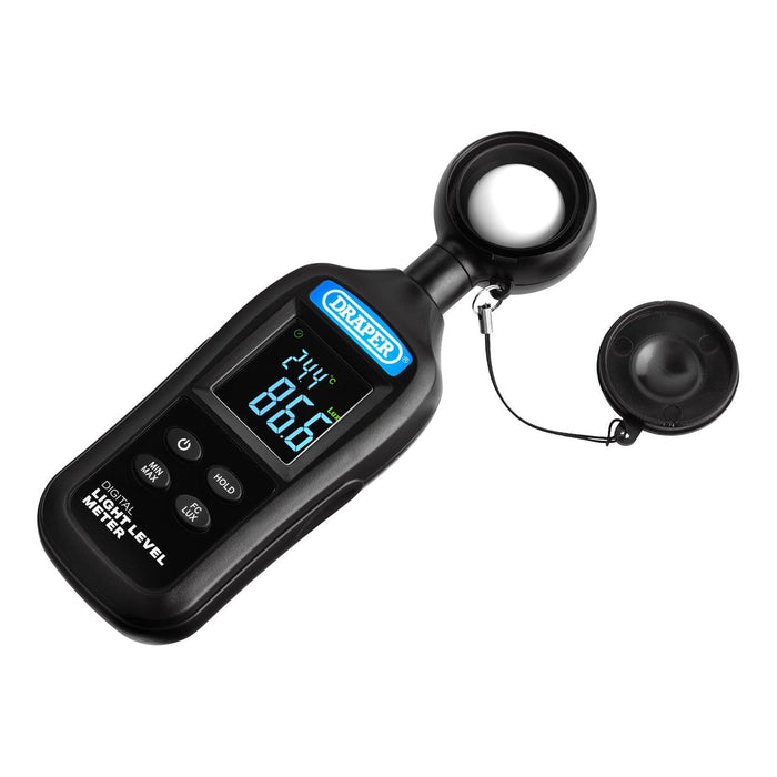 Draper Handheld Digital Light Level Meter, 0-200KLux and -20 to +70&deg;C Draper - Town Tools