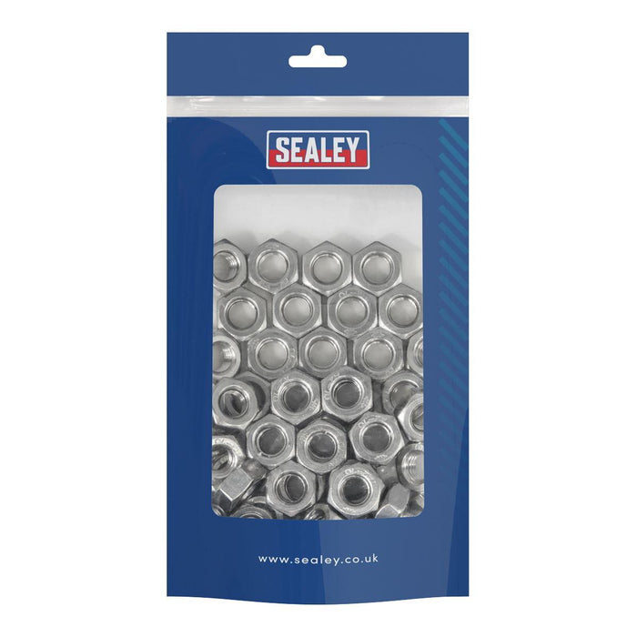 Sealey Stainless Steel Nut DIN 934 - M10 A2 - Pack of 50 SSN10 Sealey - Town Tools 