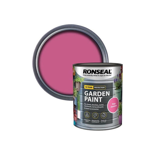 Ronseal Garden Paint Pink Jasmine 750ml Ronseal - Town Tools