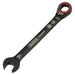 Draper Expert HI-TORQ Metric Reversible Ratchet Combination Spanner, 15mm, Black Draper - Town Tools