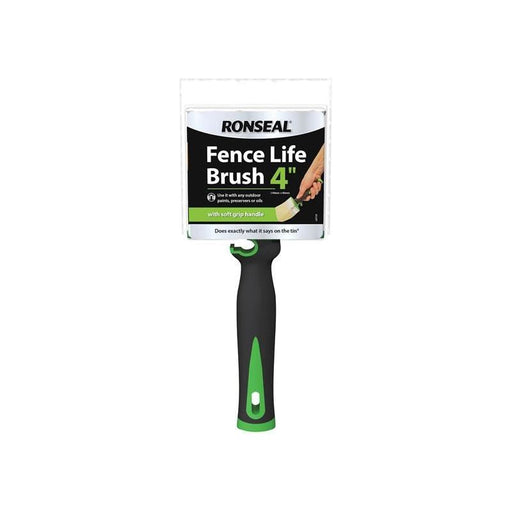 Ronseal Soft Grip Fence Life Brush 100 x 40mm Ronseal - Town Tools