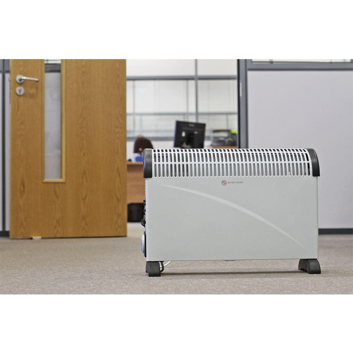 Sealey Convector Heater 2000W/230V with Turbo Timer & Thermostat CD2005TT Sealey - Town Tools 