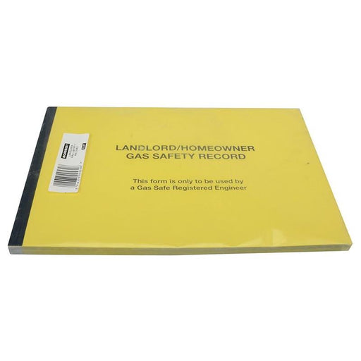 Monument 532P Gas Safe® Landlords Gas Safety Record Pad of 50 Monument - Town Tools