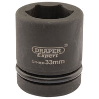 Draper Expert HI-TORQ 6 Point Impact Socket, 1" Sq. Dr., 33mm 05113