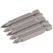 Draper PZ Type Insert Bit, 1/4" Hex, 50mm Long, No.1 (Pack of 5) 64281 Draper - Town Tools 