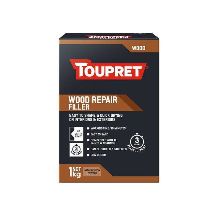 Toupret Wood Repair Filler Natural Wood 1kg Toupret - Town Tools