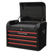 Sealey Topchest 4 Drawer Retro Style Black with Red Anodised Drawer Pulls Sealey - Town Tools 