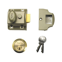 Yale Locks 706 Traditional Nightlatch 40mm Backset ENB Finish Box