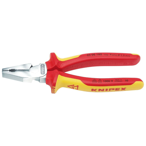 Draper Knipex 02 06 180 Fully Insulated High Leverage Combination Pliers, 180mm Draper - Town Tools 