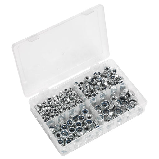 Sealey Nylon Locknut Assortment M6-M12 300pc AB032LN Sealey - Town Tools 