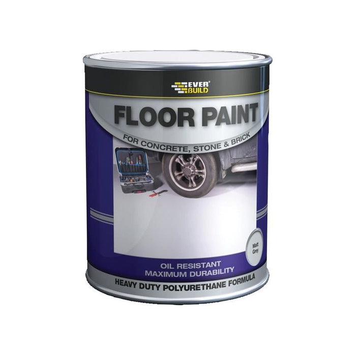 Everbuild Sika Floor Paint Grey 5 litre Everbuild Sika - Town Tools