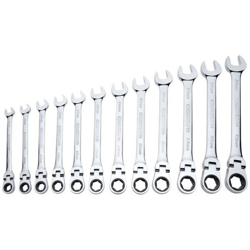 Carlyle Tools Carlyle Metric Flexible Ratcheting Wrench Set (12 Pieces) - image 1