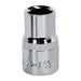 Sealey WallDrive Socket 13mm 1/2"Sq Drive Fully Polished SP1213 Sealey - Town Tools 