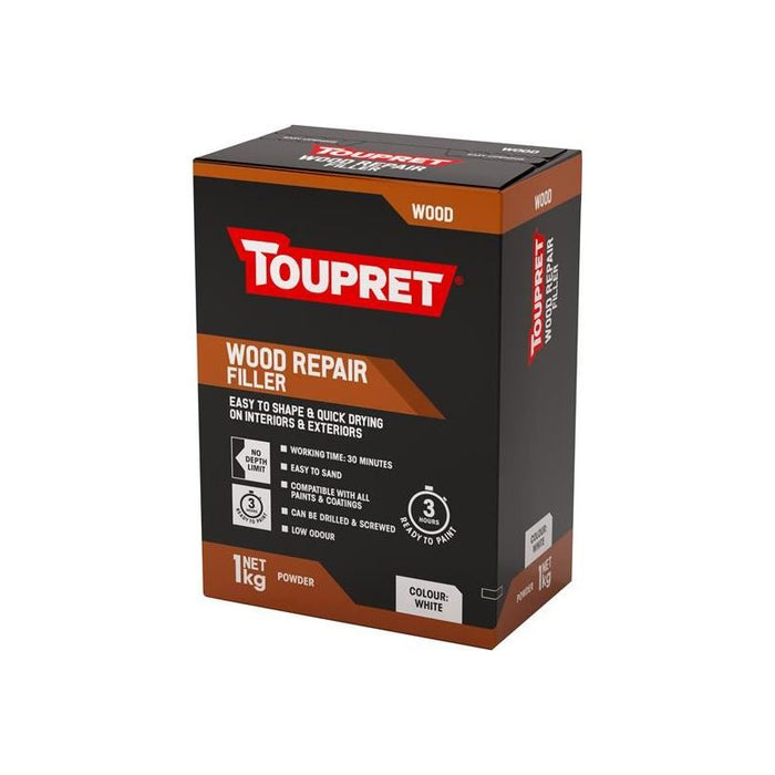 Toupret Wood Repair Filler White 1kg Toupret - Town Tools