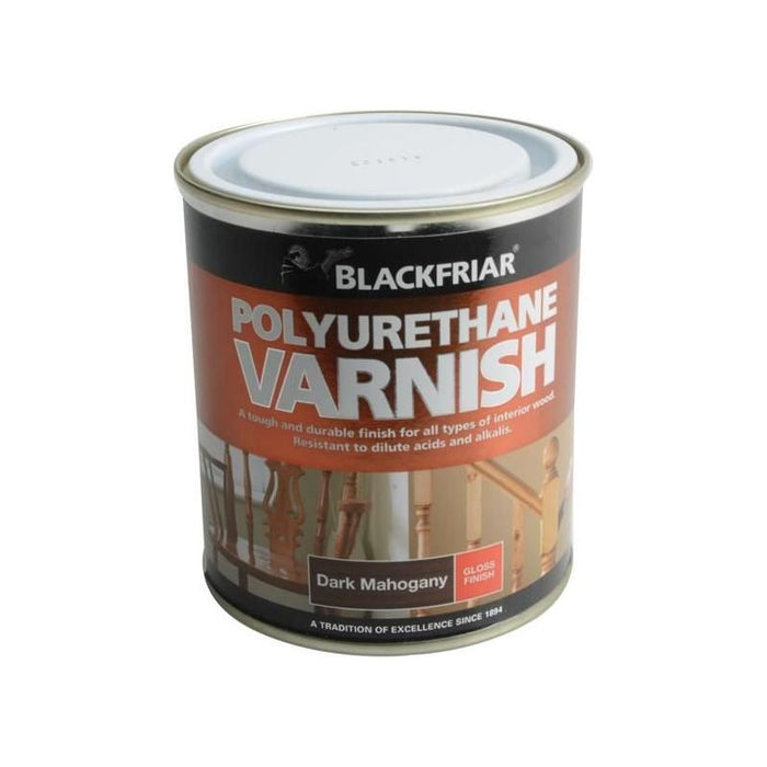 Blackfriar Polyurethane Varnish P65 Dark Mahogany Gloss 500ml Blackfriar - Town Tools