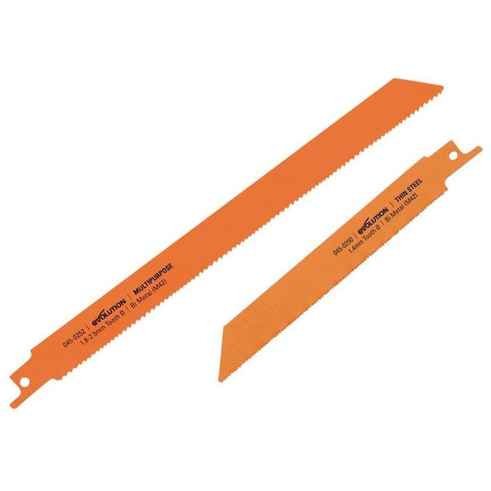 Evolution RAGE8® Thin Steel & Multi-Purpose Blade Pack Evolution - Town Tools