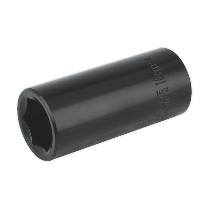 Sealey Impact Socket 18mm Deep 3/8"Sq Drive IS3818D