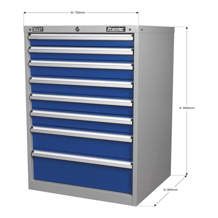 Sealey Cabinet Industrial 8 Drawer API7238 Sealey - Town Tools 