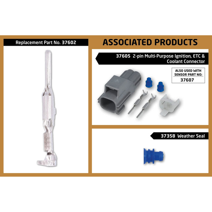 Connect Non-Insulated Male Terminals 100pc 37602 Tool Connection - Town Tools 