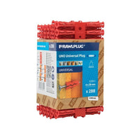 Rawlplug Red UNO® Plugs 6 x 28mm (Pack 288)