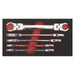Sealey Premier Premier Flexi-Head Flare Nut Spanner Set 5pc AK2652 Sealey Premier - Town Tools 