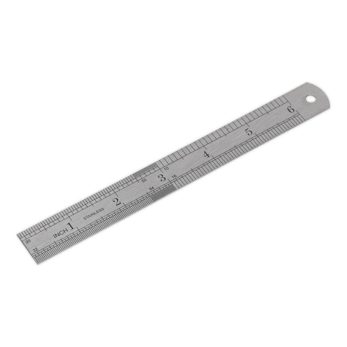 Sealey Steel Rule 150mm/6" AK9640 Sealey - Town Tools 