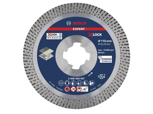 Bosch Powertool Accessories EXPERT Hard Ceramic Diamond Cutting Disc 115 x 22.23mm Bosch Powertool Accessories - Town Tools