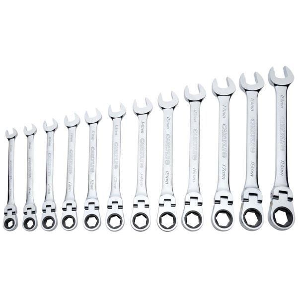 Carlyle Hand Tools Carlyle Metric Flexible Ratcheting Wrench Set (12 Pieces) Caryle Tools - Town Tools 