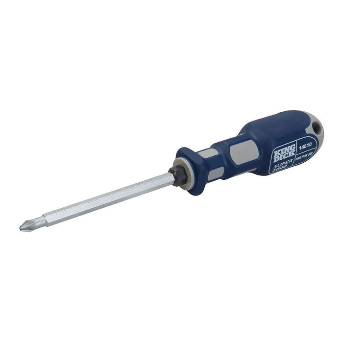 King Dick 1-for-6 Screwdriver 100mm PZ1, PZ2, PZ3 & PH1, PH2, PH3 King Dick - Town Tools 