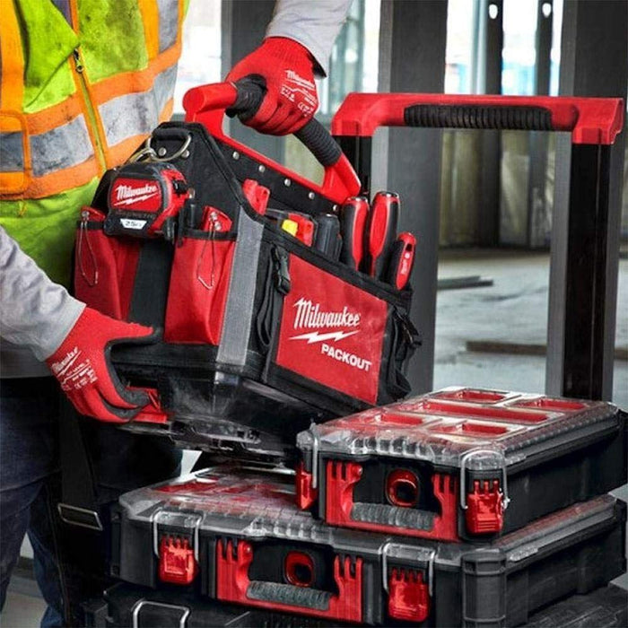 Milwaukee 0 932464084 PACKOUT Tote Tool Bag 25cm, Red Milwaukee - Town Tools