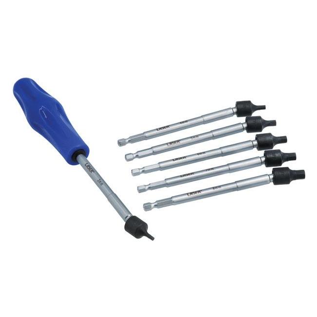 Laser Universal Joint Hex Bit Set 6pc 8218 Laser - Town Tools 