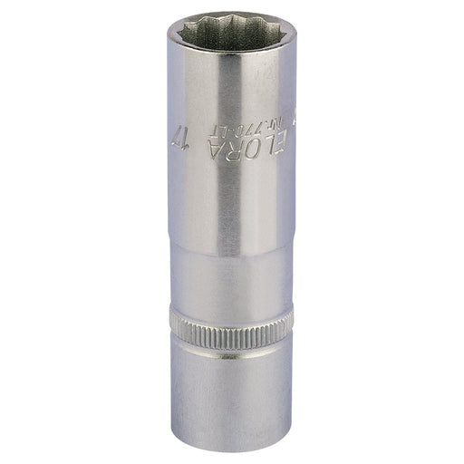 Draper Elora Deep Bi-Hexagon Socket, 1/2" Sq. Dr., 17mm 11935 Draper - Town Tools 