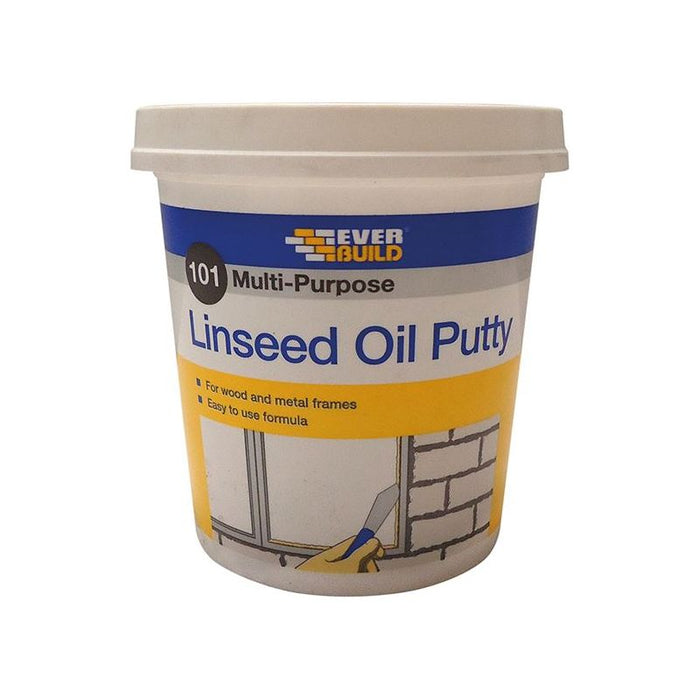 Everbuild Sika 101 Multi-Purpose Linseed Oil Putty Natural 1kg Everbuild Sika - Town Tools