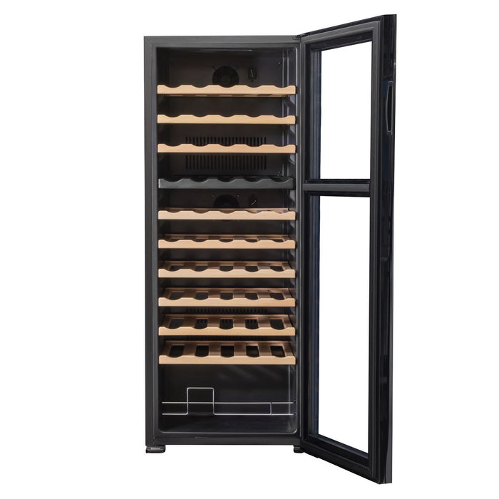 Baridi 55 Bottle Dual Zone Wine Fridge & Cooler DH93