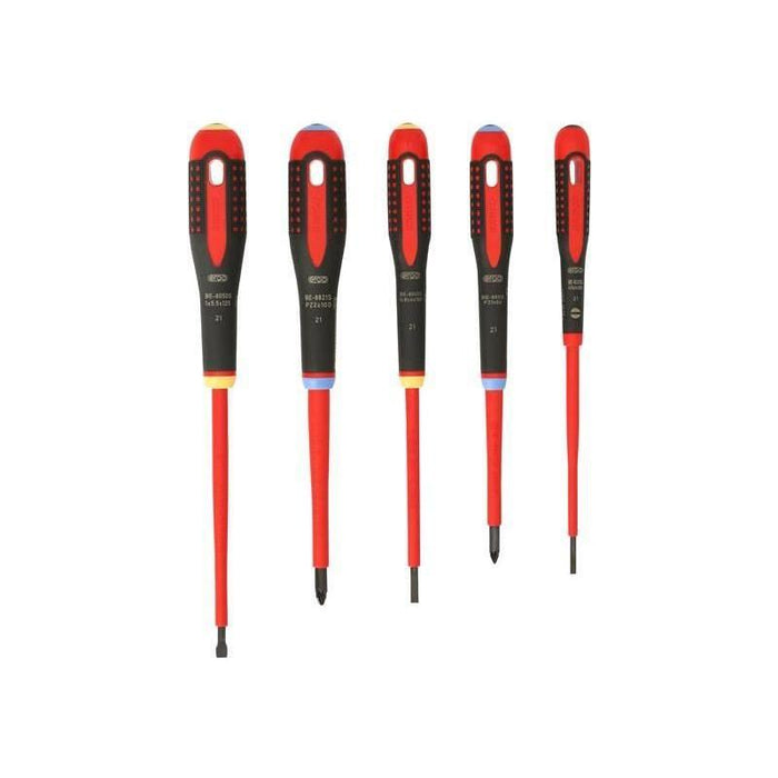 Bahco BE-9882S ERGO™ VDE Insulated Screwdriver Set, 5 Piece Bahco - Town Tools