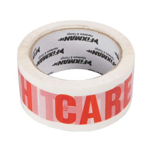 Fixman HANDLE WITH CARE Packing Tape 48mm x 66m Fixman - Town Tools 