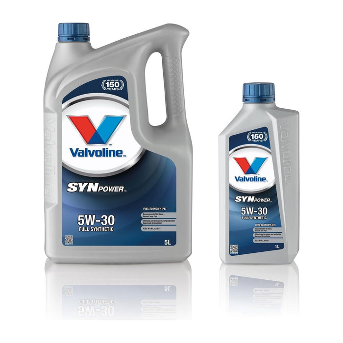 Valvoline SynPower FE 5W-30 5W30 Engine Oil - 6 Litres 6L Valvoline - Town Tools 