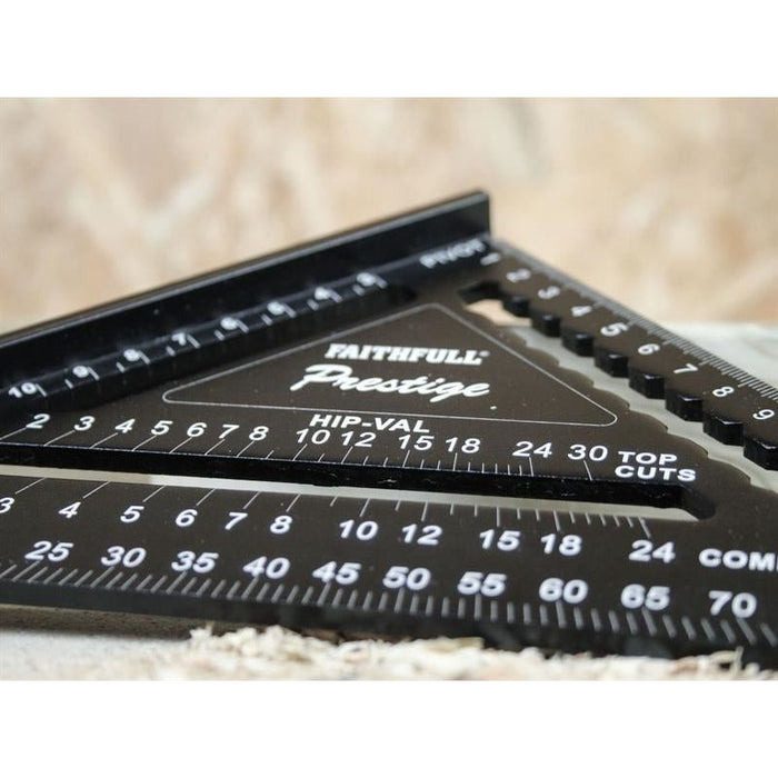 Faithfull Prestige Quick Square Black Aluminium 178mm (7in) Faithfull - Town Tools