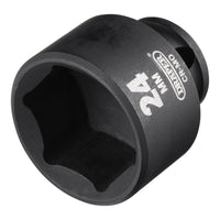 Draper Draper HI-TORQ Metric Impact Socket, 3/8" Sq. Dr., 24mm