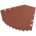 Draper Aluminium Oxide Sanding Sheets, 90 x 187mm, 120 Grit (Pack of 10) 42620 Draper - Town Tools 