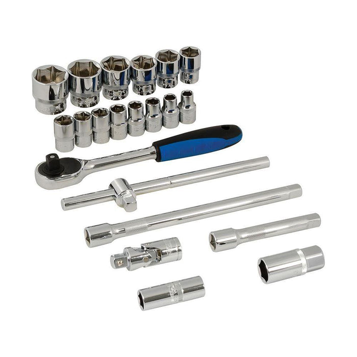 Silverline Socket Wrench Set 1/2" Drive Metric 21pce 21pce Silverline - Town Tools 