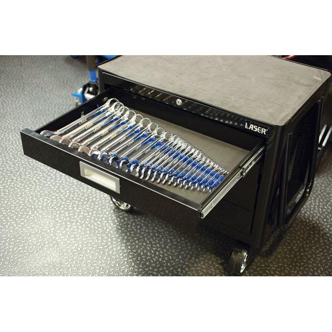 Laser Sharks Teeth Spanner Organiser - 35 Spanners 6976 Laser - Town Tools 