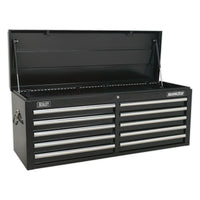 Sealey Topchest 10 Drawer with Ball-Bearing Slides Black AP5210TB