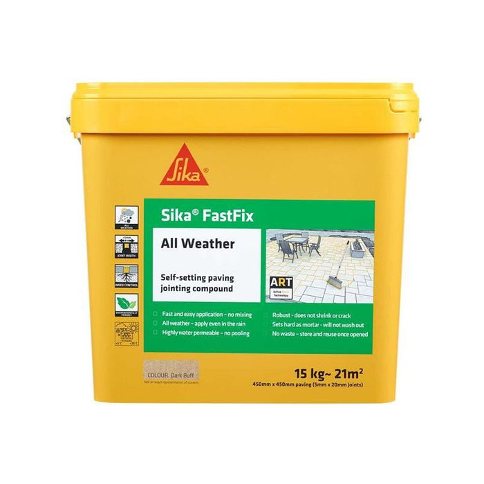Everbuild Sika Sika® FastFix All Weather Dark Buff 15kg Everbuild Sika - Town Tools