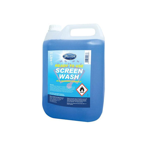 Decosol Ready Mixed Screenwash All Seasons Formula 5 litre Decosol - Town Tools
