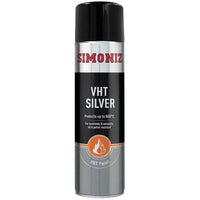 6x Simoniz VHT SILVER PAINT VERY HIGH TEMPERATURE CAR SPRAY AEROSOL 500ml