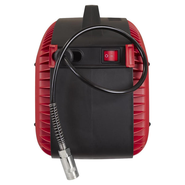 Sealey Wall Mounting Oil Free Air Compressor 1.5hp with 7m Retractable Hose Reel Sealey - Town Tools 