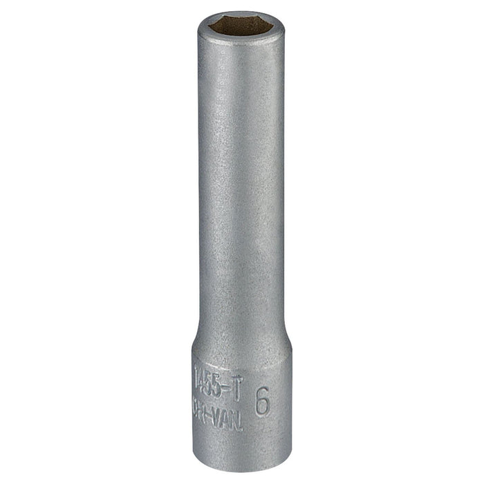 Draper Elora Deep Socket, 1/4" Sq. Dr., 6mm 58726 Draper - Town Tools 